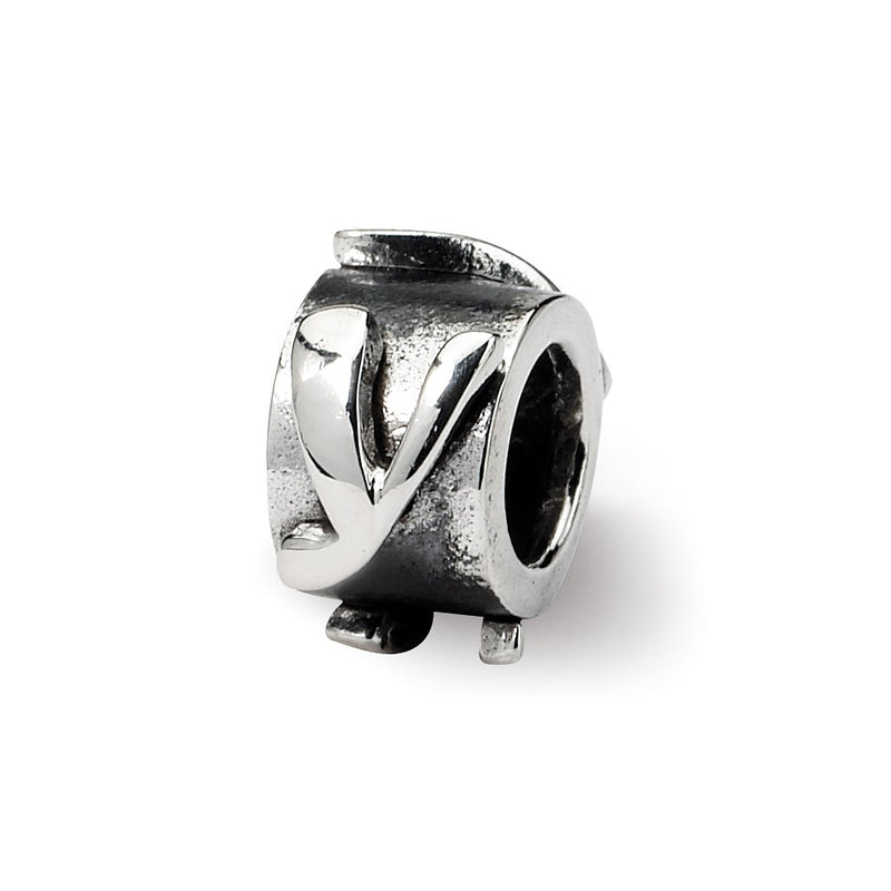 Sterling Silver Reflections Letter Y Message Bead