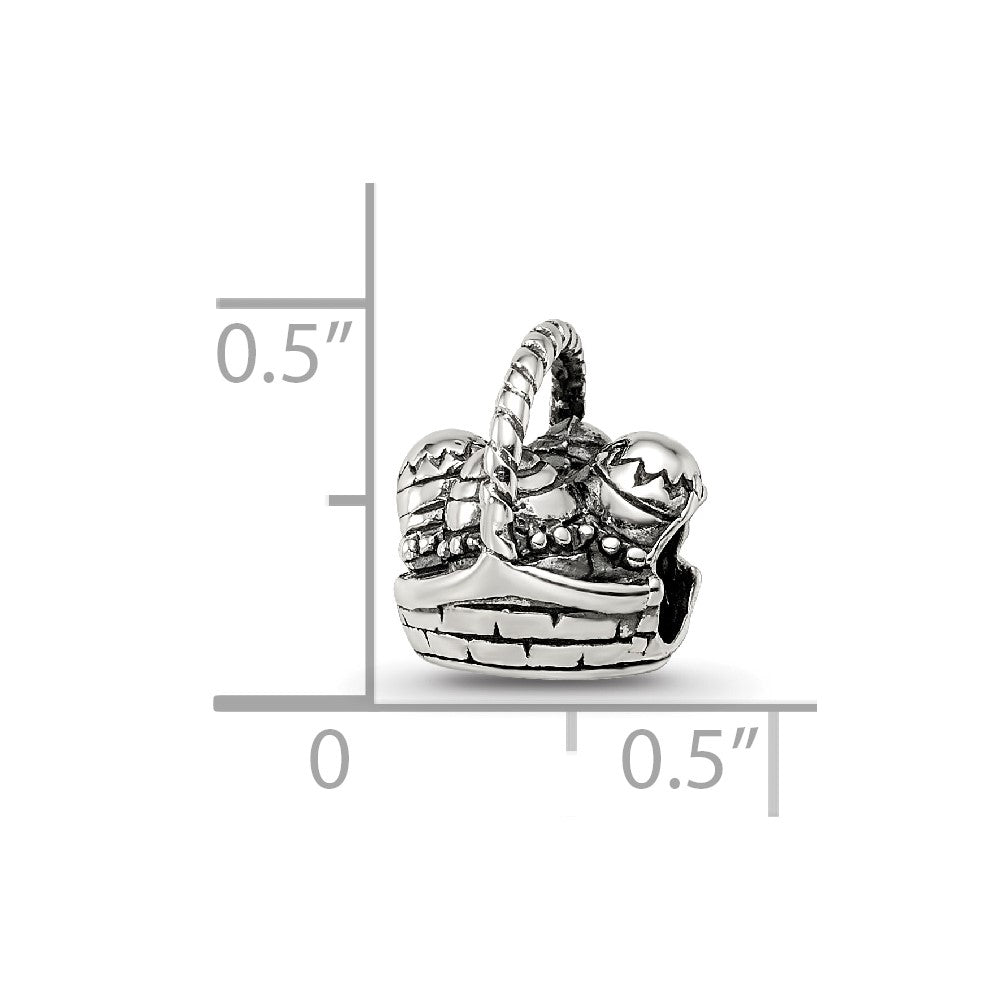 Sterling Silver Reflections Easter Basket Bead