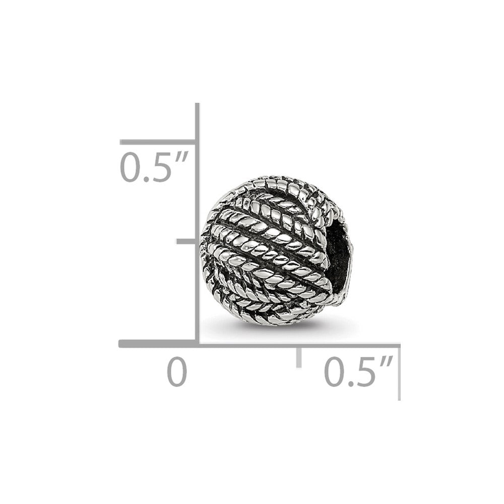 Sterling Silver Reflections Ball Of Yarn Bead