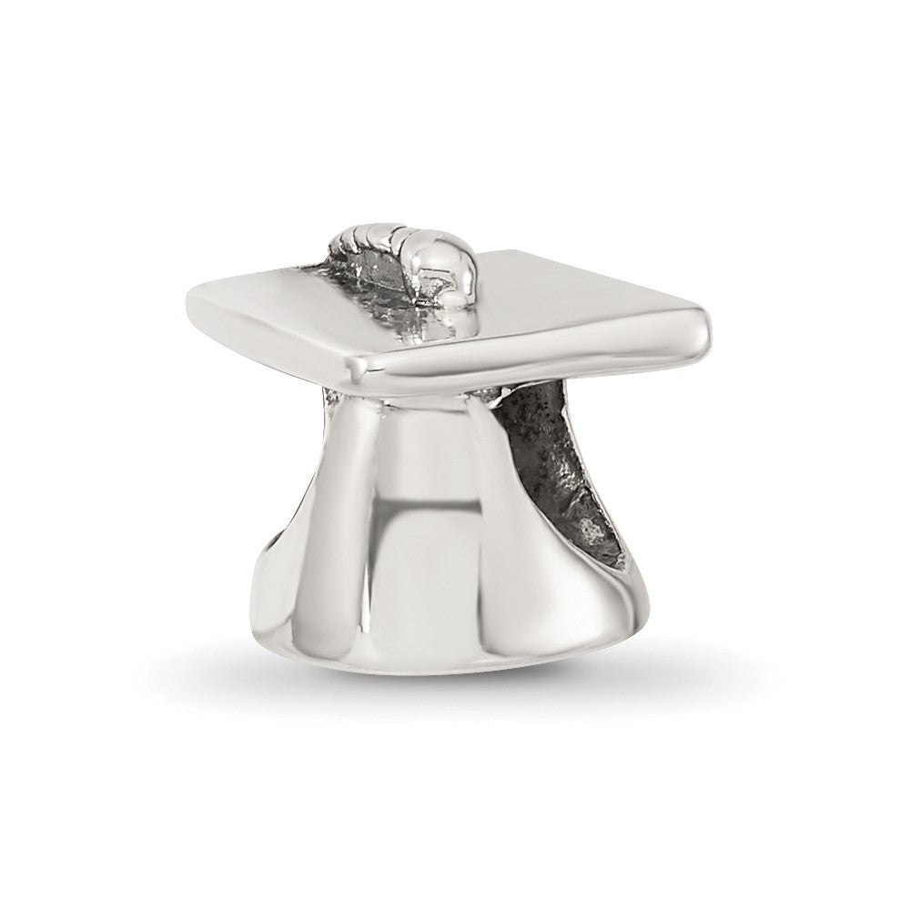 Sterling Silver Reflections Graduation Cap Bead