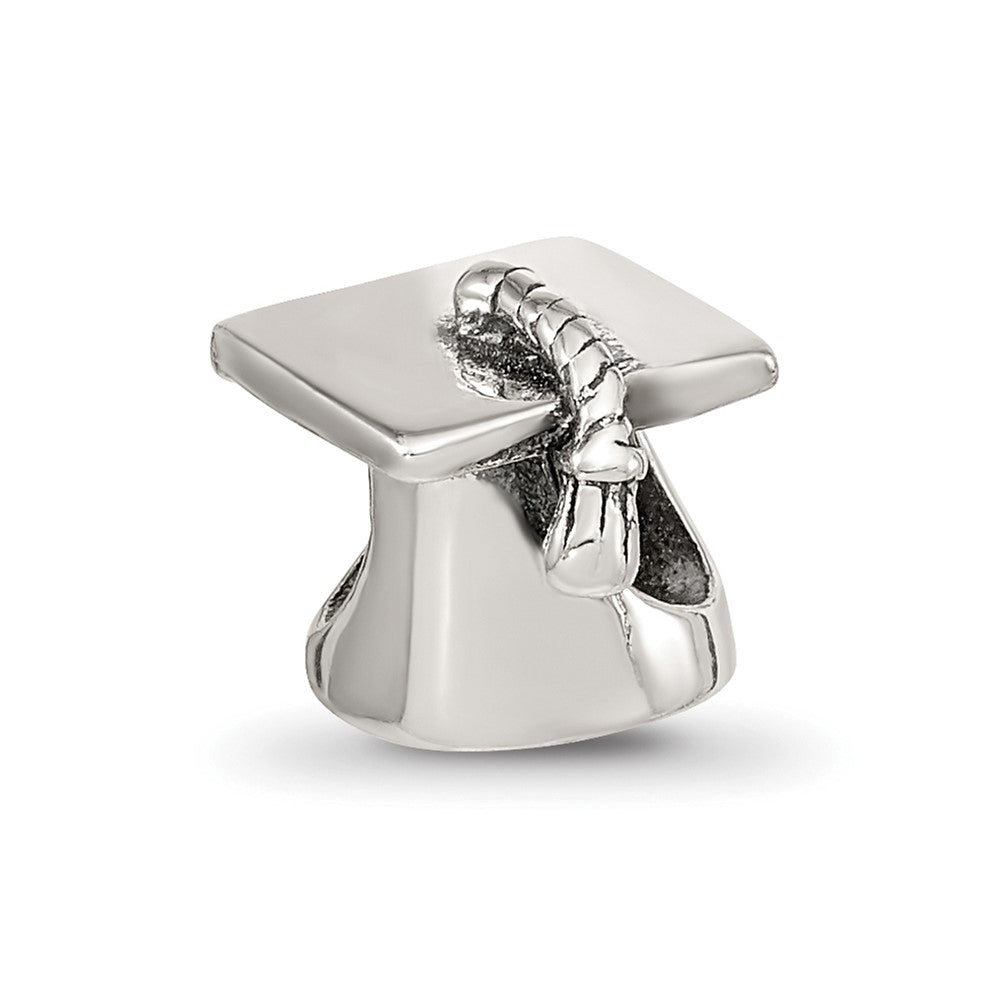 Sterling Silver Reflections Graduation Cap Bead