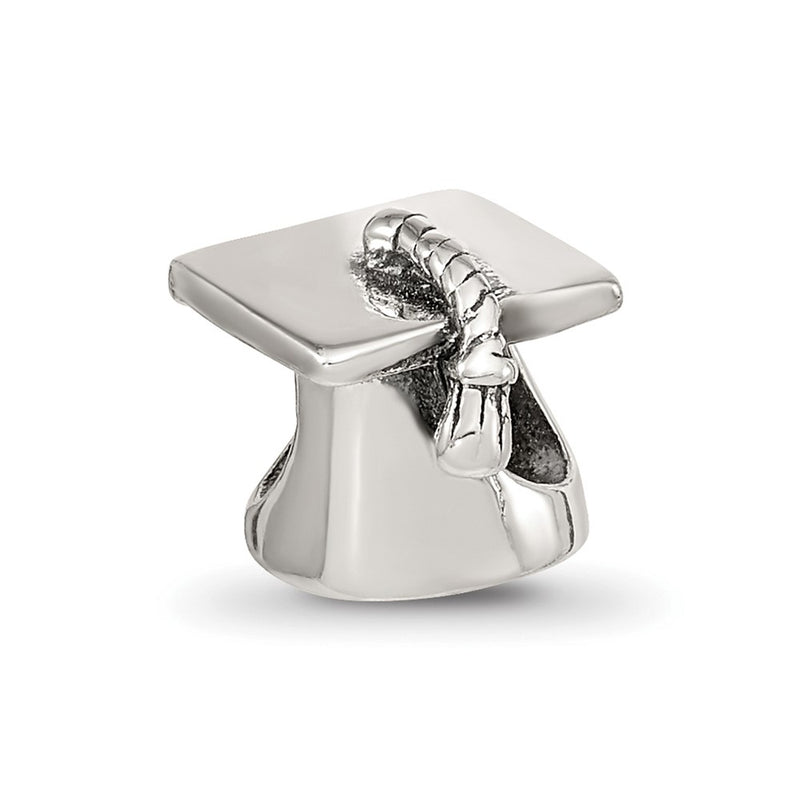 Sterling Silver Reflections Graduation Cap Bead