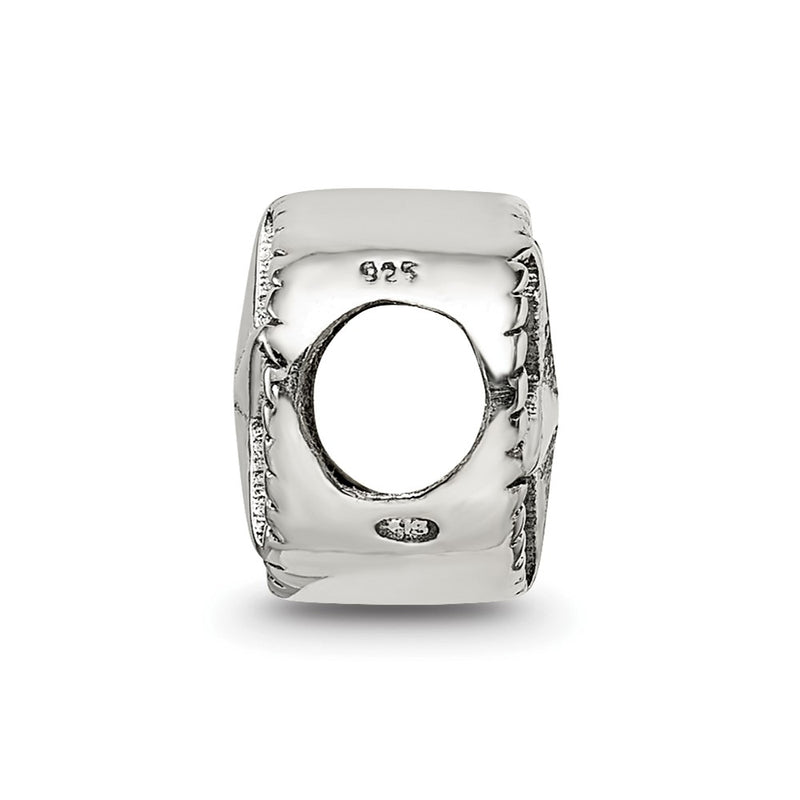 Sterling Silver Reflections Antiqued Star Bead