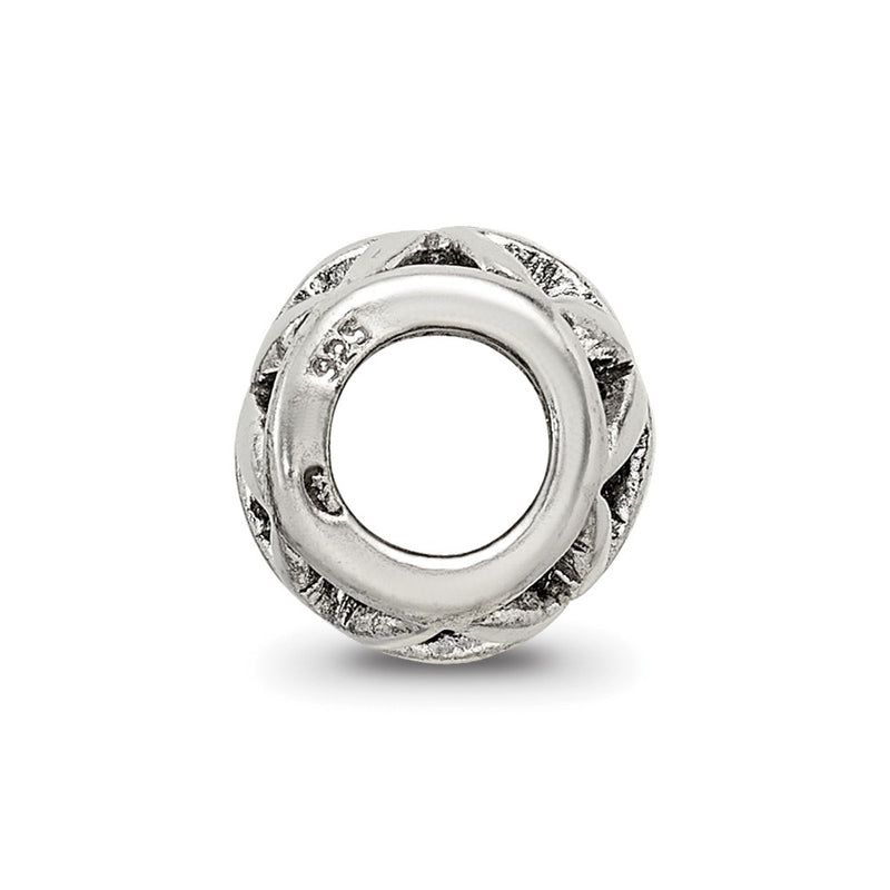 Sterling Silver Reflections Floral Cut Out Bali Bead
