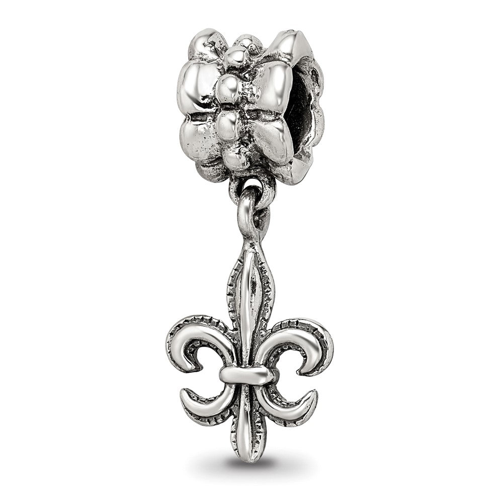 Sterling Silver Reflections Fleur De Lis Dangle Bead