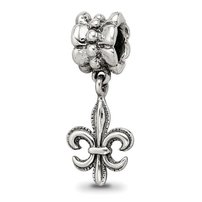 Sterling Silver Reflections Fleur De Lis Dangle Bead