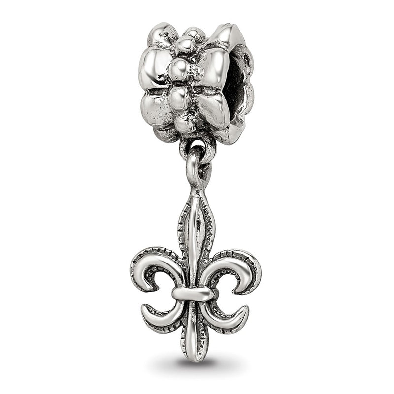 Sterling Silver Reflections Fleur De Lis Dangle Bead
