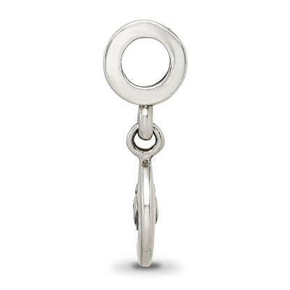Sterling Silver Reflections Crescent Moon Dangle Bead
