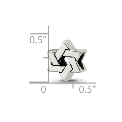 Sterling Silver Reflections Star Of David Bead