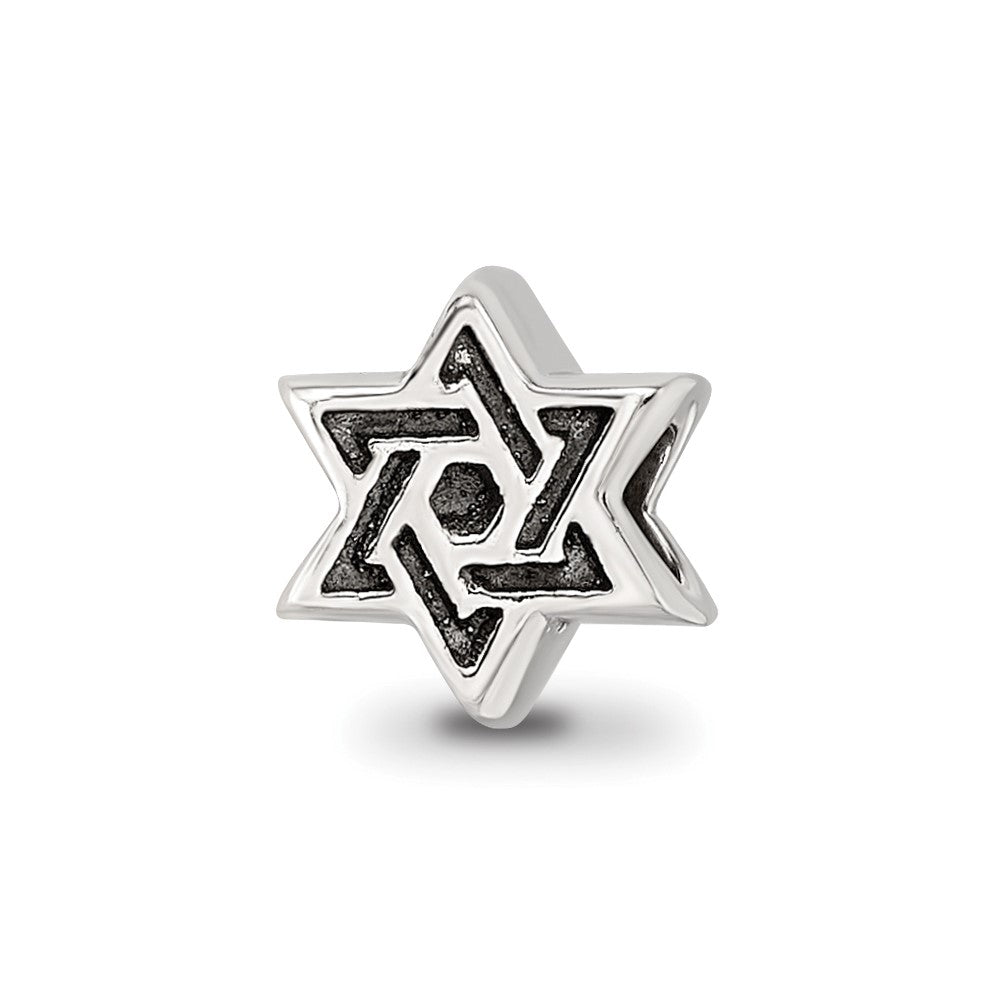 Sterling Silver Reflections Kids Star Of David Bead
