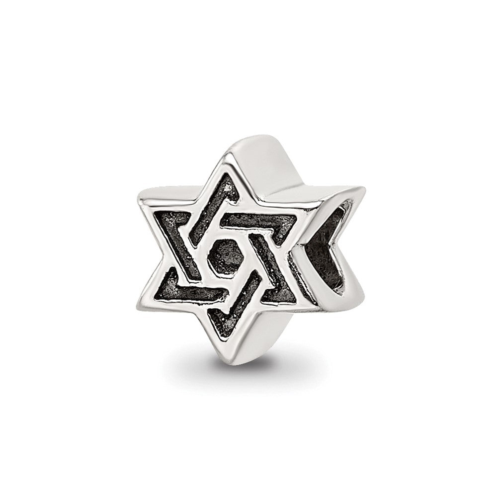 Sterling Silver Reflections Kids Star Of David Bead