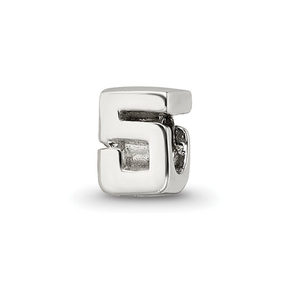 Sterling Silver Reflections Kids Number 5 Bead