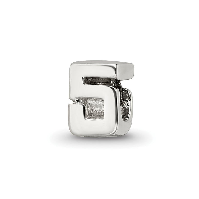 Sterling Silver Reflections Kids Number 5 Bead