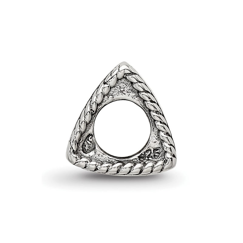 Sterling Silver Reflections Anchor, Cross, Heart Trilogy Three Sided Bead