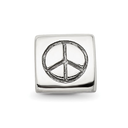 Sterling Silver Reflections Peace, Smiley Face & Heart Trilogy Bead