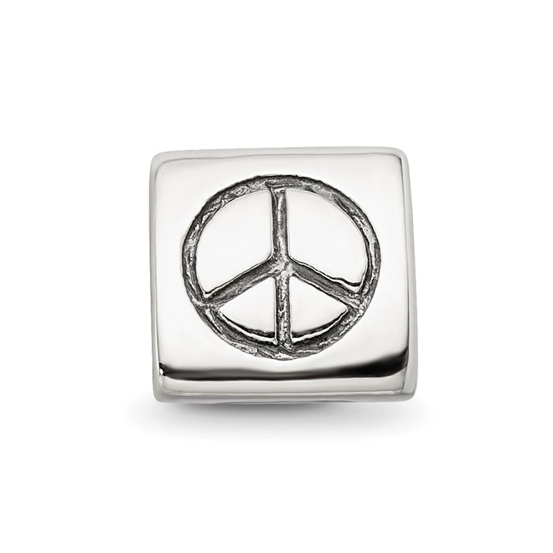 Sterling Silver Reflections Peace, Smiley Face & Heart Trilogy Bead
