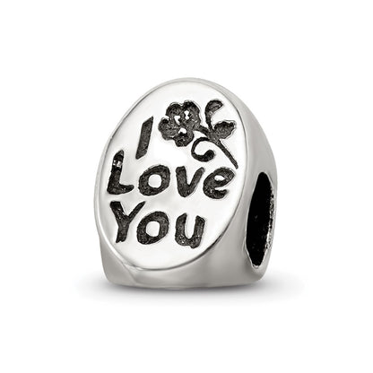 Sterling Silver Reflections #1 Mom Trilogy Oval Bead