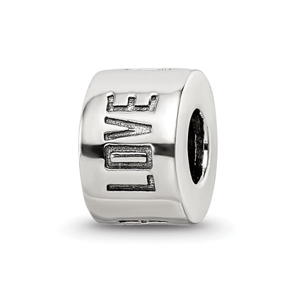 Sterling Silver Reflections Live Laugh Love Spacer Bead