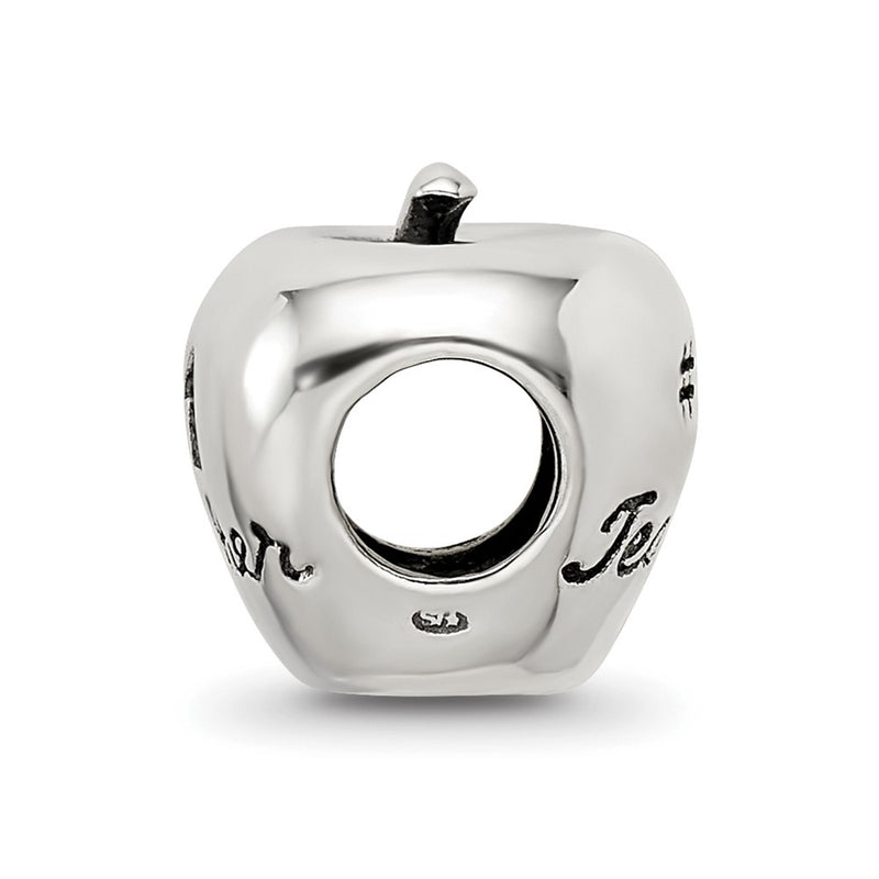 Sterling Silver Reflections #1 Teacher On Apple Bead