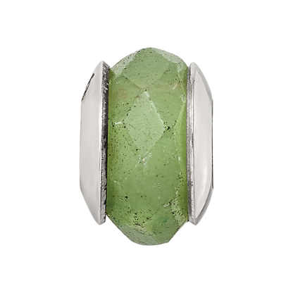Sterling Silver Reflections Aventurine Stone Bead