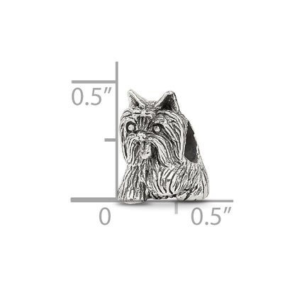 Sterling Silver Reflections Yorkshire Terrier Bead