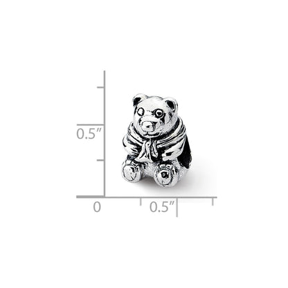 Sterling Silver Reflections Teddy Bear Bead