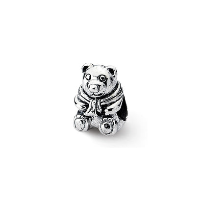 Sterling Silver Reflections Teddy Bear Bead