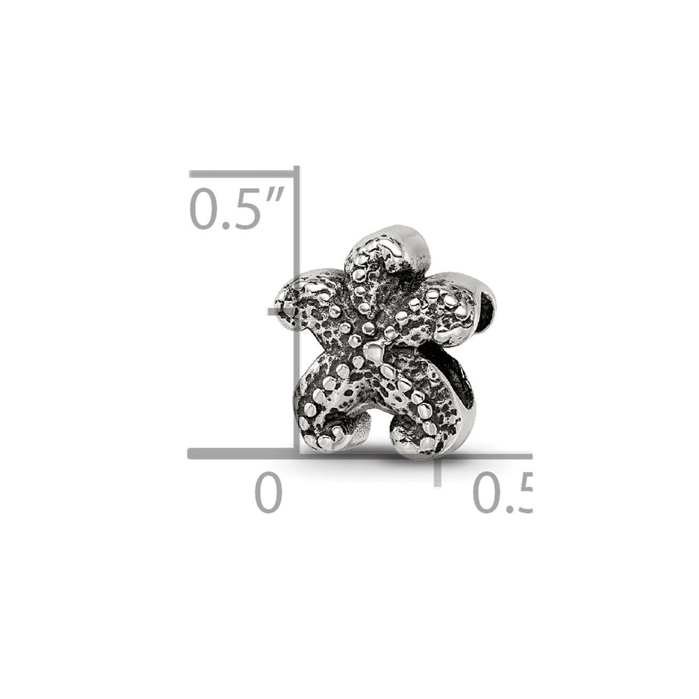 Sterling Silver Reflections Starfish Bead