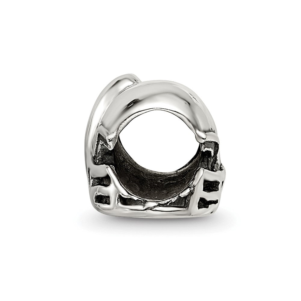 Sterling Silver Reflections Football Helmet Bead