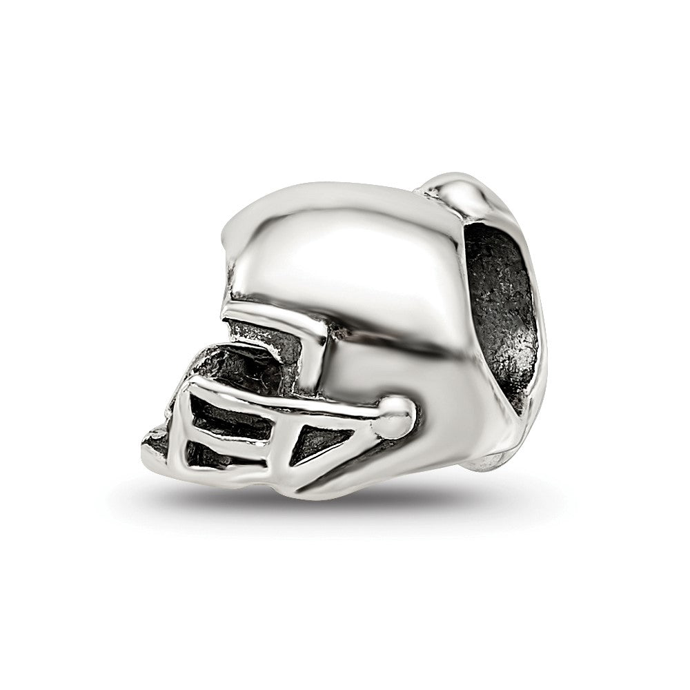 Sterling Silver Reflections Football Helmet Bead