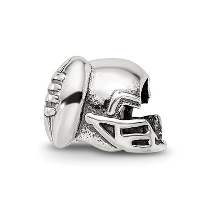 Sterling Silver Reflections Football Helmet Bead