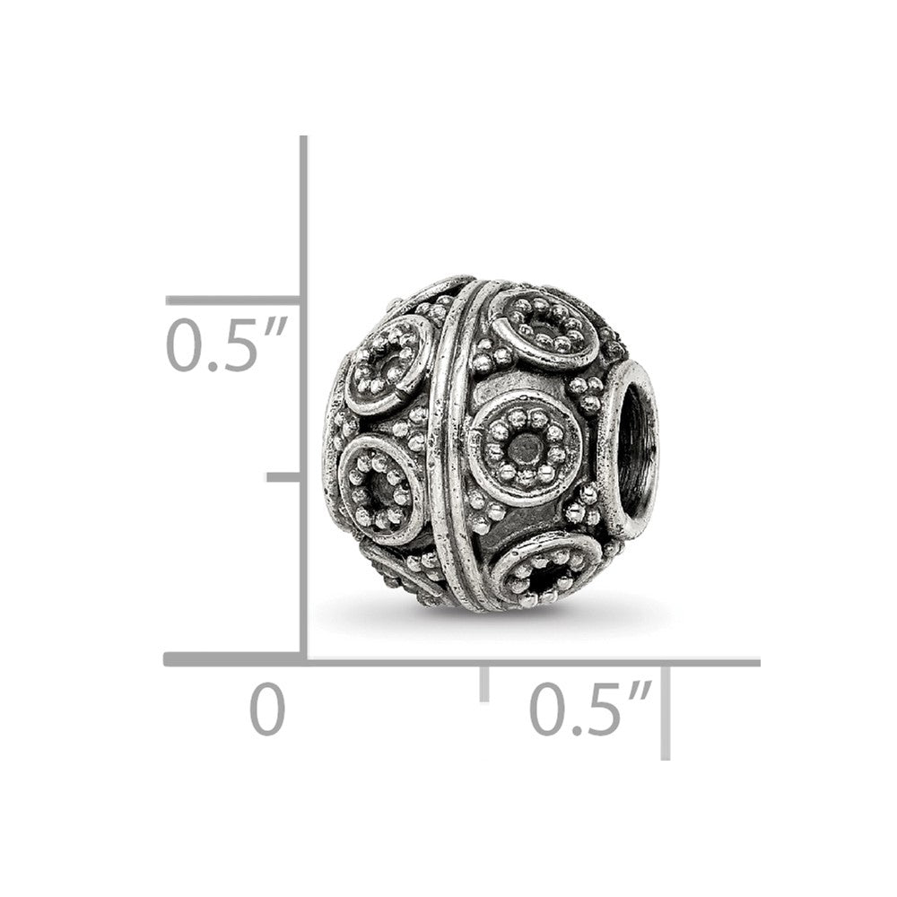 Sterling Silver Reflections Decorative Bali Bead