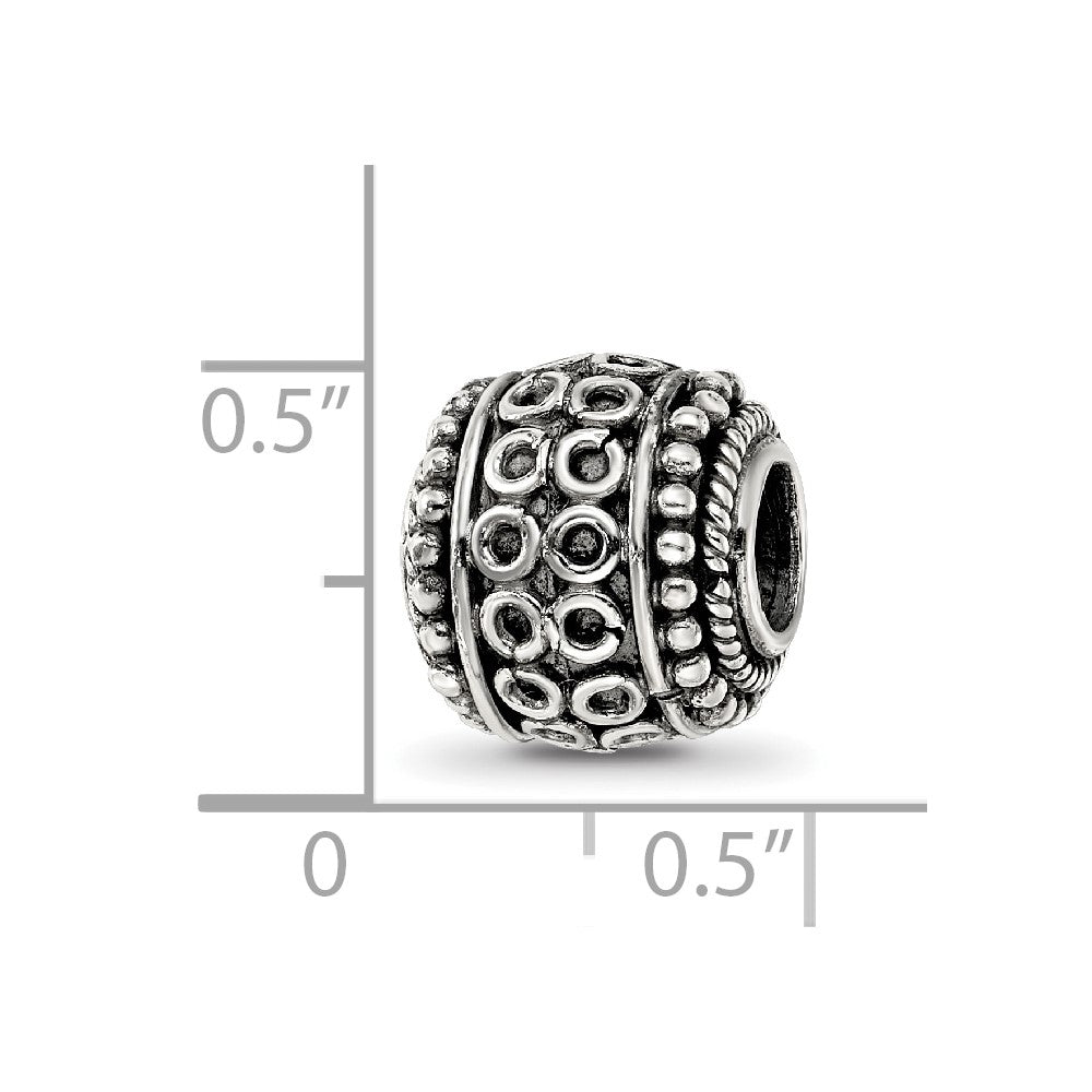 Sterling Silver Reflections Decorative Bali Bead