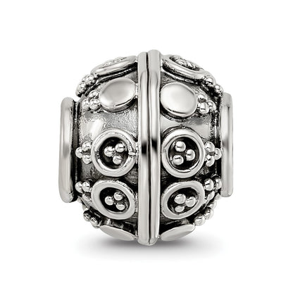 Sterling Silver Reflections Decorative Bali Bead