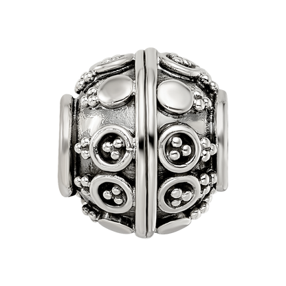 Sterling Silver Reflections Decorative Bali Bead