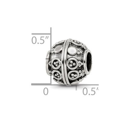 Sterling Silver Reflections Decorative Bali Bead