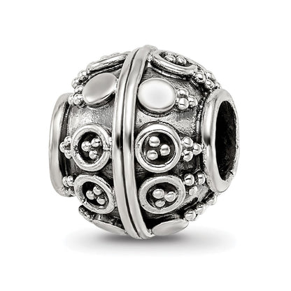 Sterling Silver Reflections Decorative Bali Bead