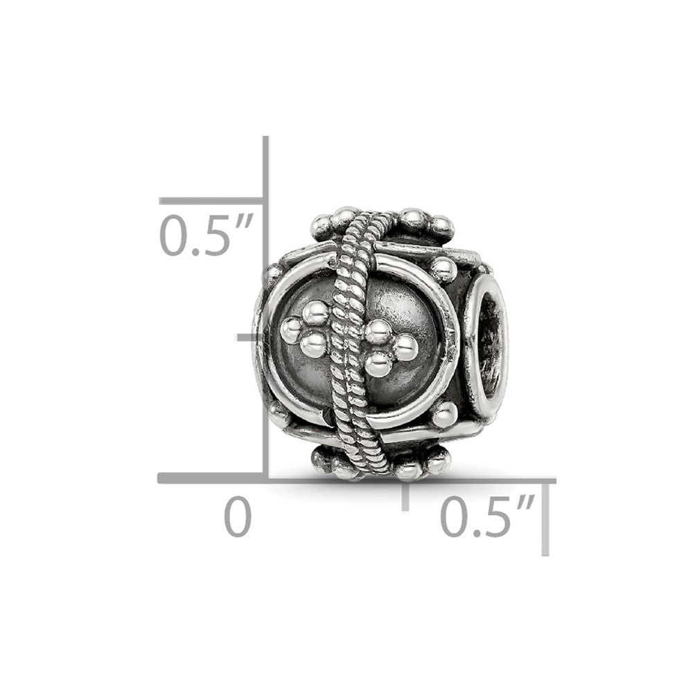 Sterling Silver Reflections Decorative Bali Bead
