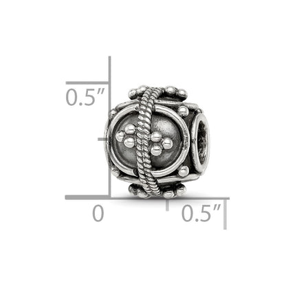 Sterling Silver Reflections Decorative Bali Bead