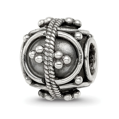 Sterling Silver Reflections Decorative Bali Bead