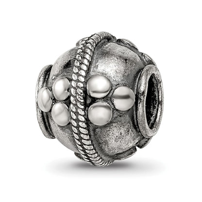 Sterling Silver Reflections Decorative Bali Bead