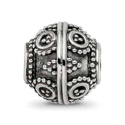 Sterling Silver Reflections Decorative Bali Bead