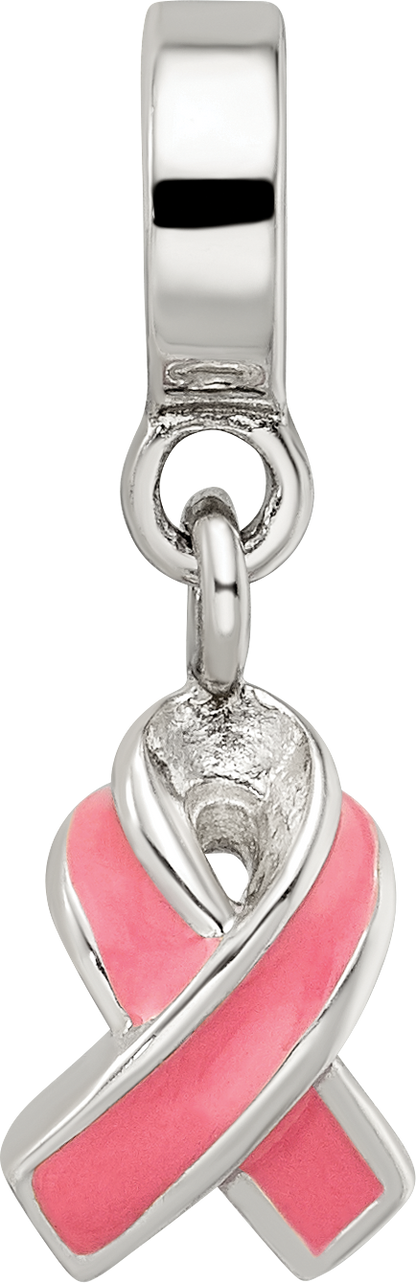 Sterling Silver Reflections Enameled Awareness Dangle Bead