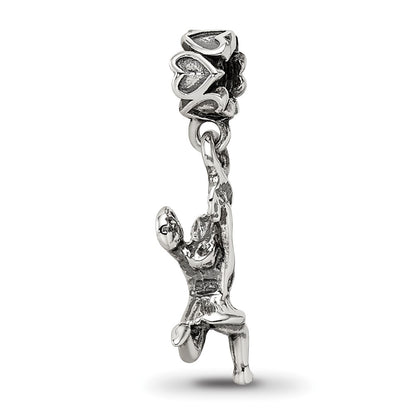 Sterling Silver Reflections Cheerleader Dangle Bead