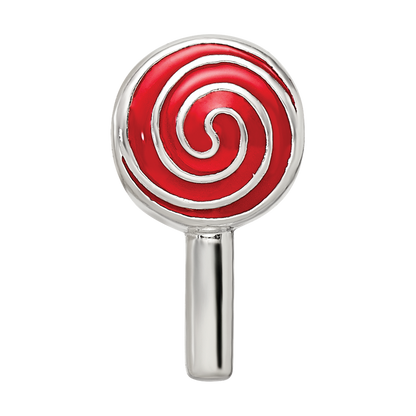 Sterling Silver Reflections Enameled Lollipop Bead