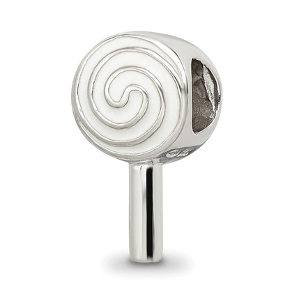 Sterling Silver Reflections Enameled Lollipop Bead