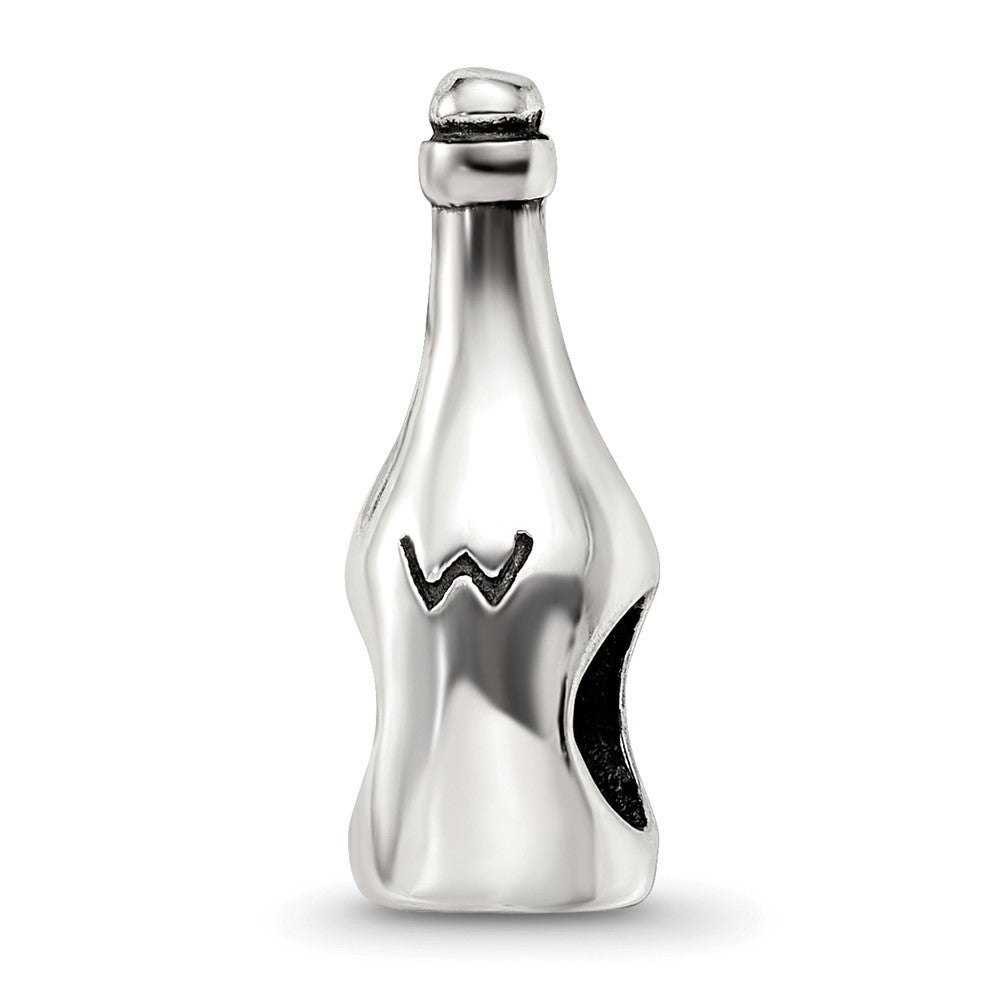 Sterling Silver Reflections Wine/Champagne Bottle Bead