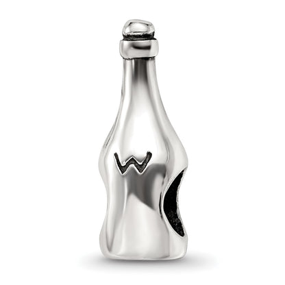 Sterling Silver Reflections Wine/Champagne Bottle Bead