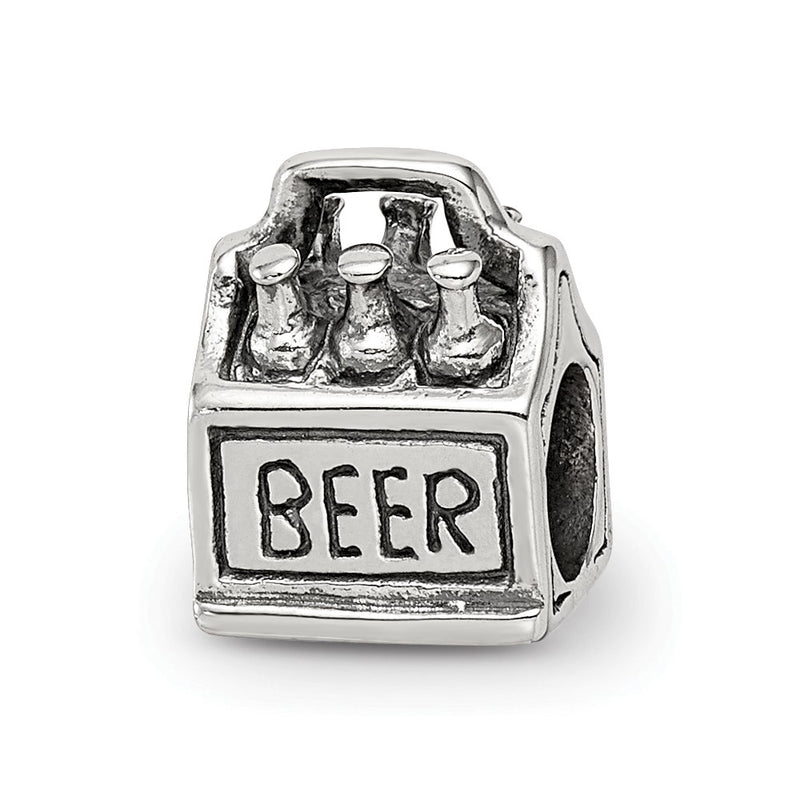 Sterling Silver Reflections 6-Pack Beer Bead