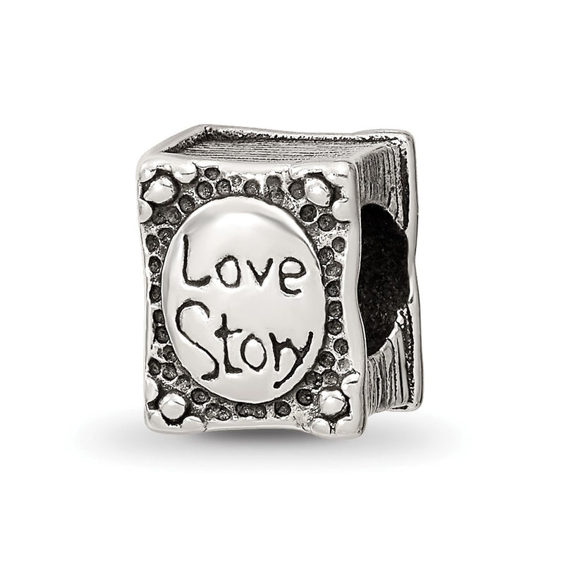 Sterling Silver Reflections Love Story Book Bead